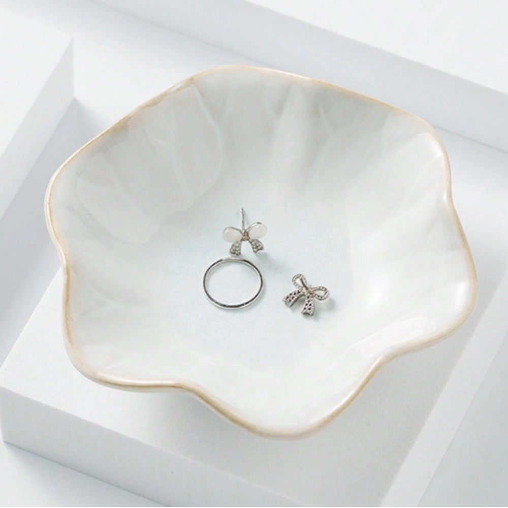 1 pieza Bandeja de Cerámica para Joyería, Ideal para Anillos y Llaves